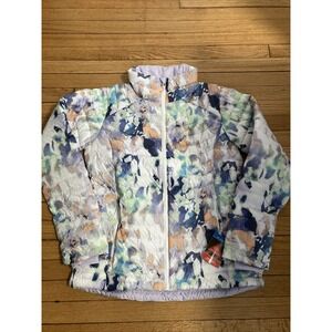 Columbia Women's White Out II Omni Heat Puffer Jacket Size L Multicolor Floral